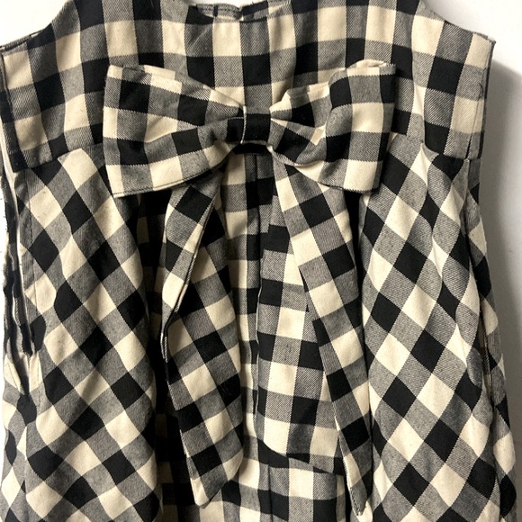 Hot Topic Plaid Jumper with Bow - Picture 4 of 4